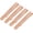 B-4 pcs Brushed Rose Gold, variant on Skinny Tie Clip Bar Set, 2 Inch Tie Clip for Men - Wedding, Meeting, Party Gift Set