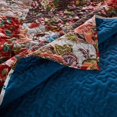 thumbnail image 4 of Benjara BM238352 Riga Floral Print Fabric King Size Quilt Set, Multi Color - 3 Piece, 4 of 5