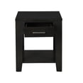 thumbnail image 5 of Bruno 2 Piece Ash Gray Wooden Lift Top Coffee and End Table Set with Tempered Glass Top and Drawer, 5 of 13