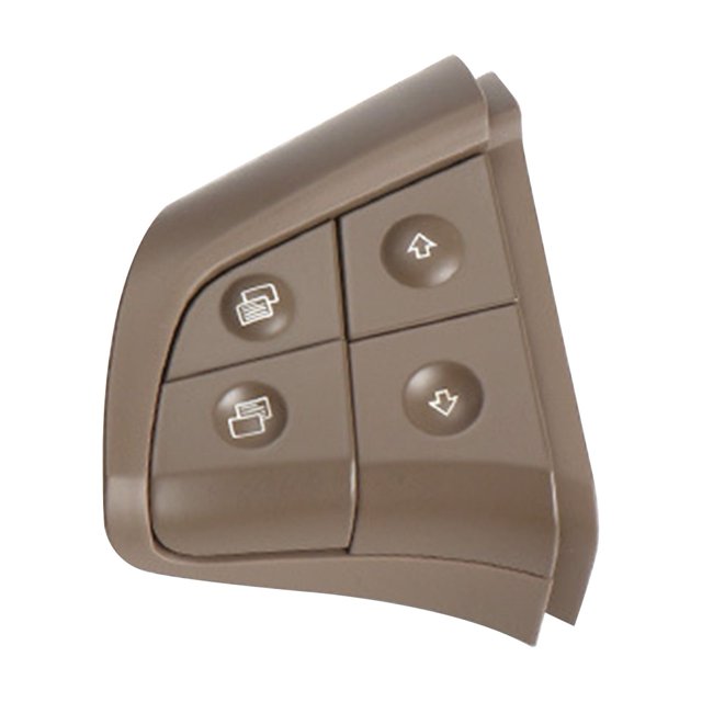 Interrupteur de Commande de Volant à 4 Touches Côté Gauche, Remplacement Marron ABS+PC pour Mercedes Benz W164 GL/ML Classe (2006-2009), W251 R Classe (2006-2009), W245 B Classe (2008-2011) - OE