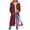Wine, variant on MELDVDIB Womens Long Hoodies Cardigan Color Block Sleeve Longline Hooded Sweatshirt Jacket Casual Daily Wear Coats with Pockets Army Green S