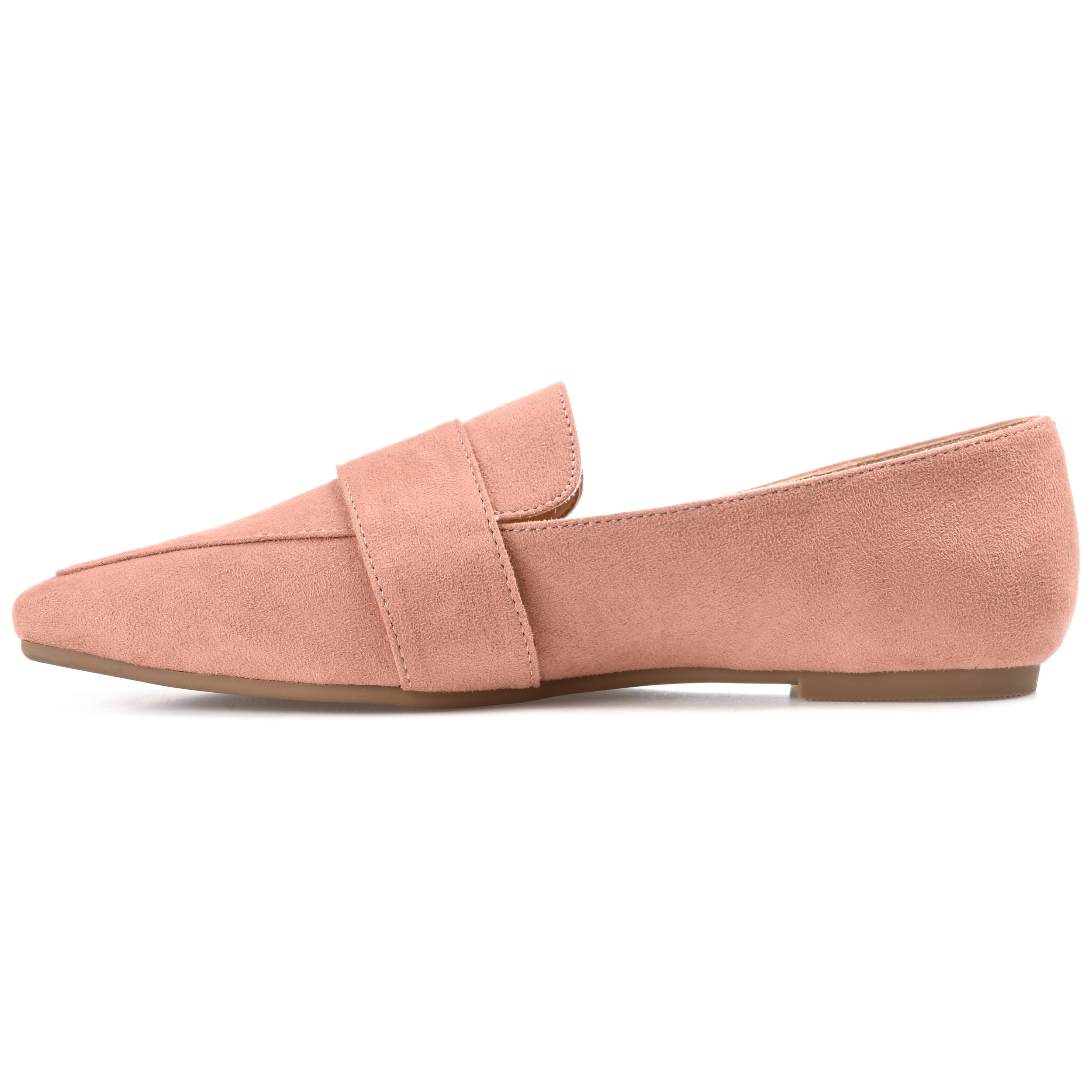 Journee Womens Benntly Slip On Square Toe Loafer Flats