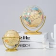 thumbnail image 4 of Mini Globo Terráqueo Vintage, Mapa Del Mundo, Edición En Inglés, Globo Terráqueo Giratorio De Escritorio Con Base, Aula De Geografía, Decoración Para El Hogar Y La Oficina Speravity HA035672-00, 4 of 6