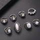 thumbnail image 5 of Fiudx Anillos de Ópalo de Fuego, Conjunto de 8 Piezas de Piedras Preciosas Naturales, Elegantes Anillos para Nudillos, Elegantes Accesorios para Bodas, Regalo para Ella, Joyería Única., 5 of 5
