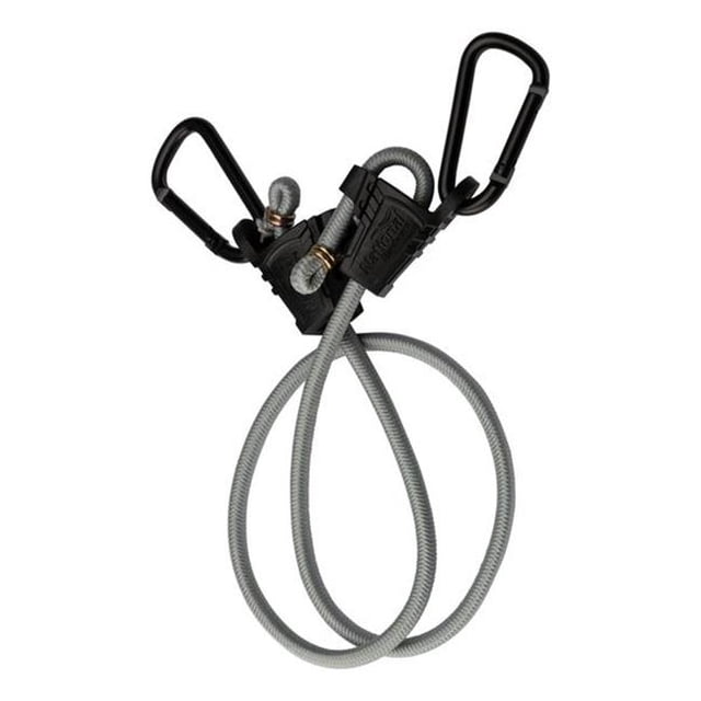 Cordon Élastique Réglable de 9 à 60 Po&44; Gris - Pack de 2