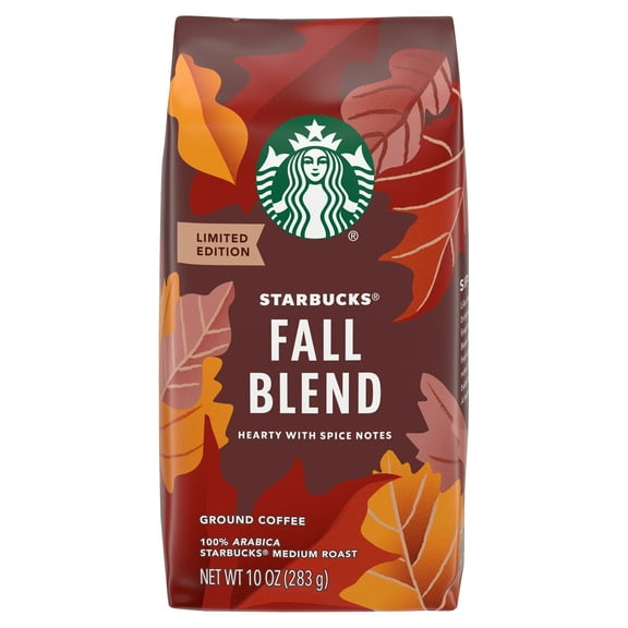 Starbucks Fall Blend Hearty with Spice Notes Medium Roast Ground Coffee 10oz