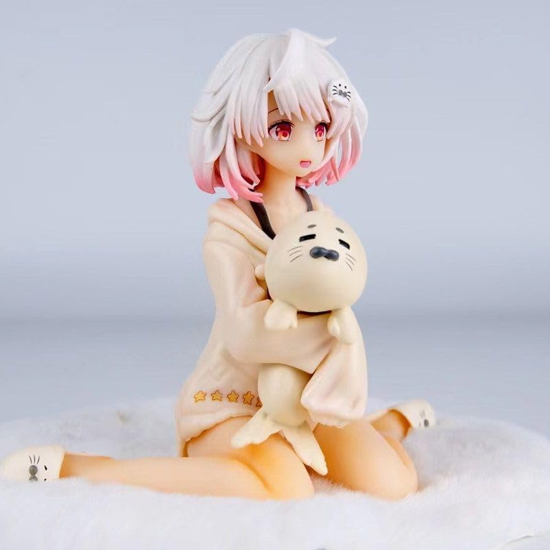 Newly Haruka Figure Sitting sleepwear Haruka Anime Figures 15cm/5.9inch PVC Characters Handicrafts Souvenirs for Anime Fans Gifts