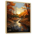 thumbnail image 2 of Designart "Autumn Sonata Birch Woods I" Floral Floater Framed Canvas Print, 2 of 7