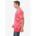 thumbnail image 3 of KingSize Men's Big & Tall Lightweight Tie-Dye Crewneck Tee, 3 of 4