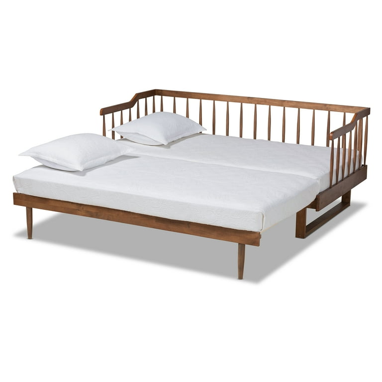 kingbee Baxton Studio Muriel Modern and Transitional Walnut Brown Finished