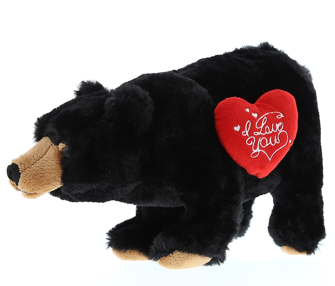 small stuffed black bear