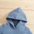 thumbnail image 5 of HCNTES Toddler Boy Winter Clothes 3-6 Month Boy Clothes Winter Baby Boys Girls Long Sleeve Hooded Romper Tops Solid Pants Outfit Set 2PCS Clothes Baby Winter Clothes, 5 of 8