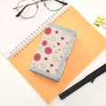 thumbnail image 7 of JIALIOU Nylon Trifold Card Wallet with ID Window Zipper Pocket for Men Women Teen Heart and Dot, 7 of 7