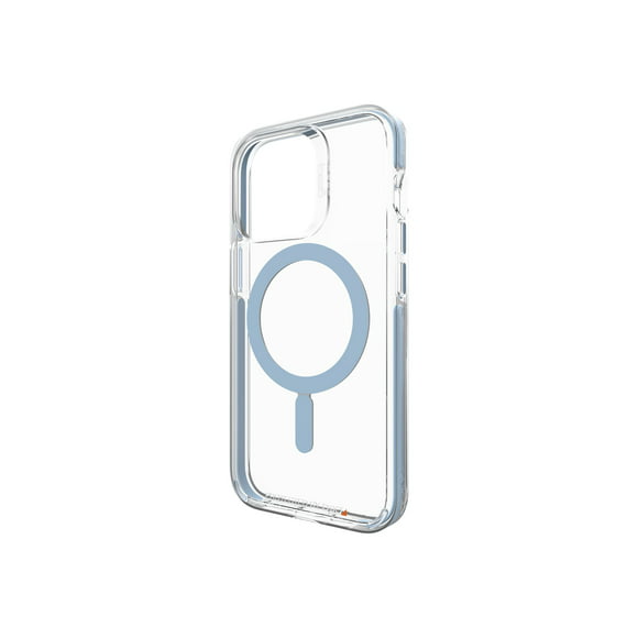 Gear4 Santa Cruz Snap - Coque Arrière pour Téléphone Portable - avec MagSafe - Compatibilité MagSafe - D3O Bio - Bleu Clair - pour Apple iPhone 13 Pro