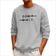 thumbnail image 4 of Amzcrzy Sudadera Para Hombre, Informal, A La Moda, Con Cuello Redondo Y Manga Larga, Color Gris, Talla S, 4 of 6