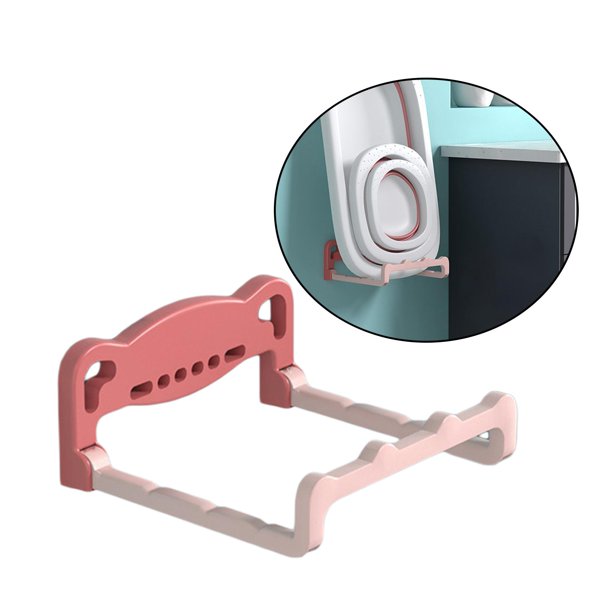 Colgador de Lavabo Plegable/montaje en Pared/soporte de Lavabo/estante de Lavabo Impermeable Sin Perforaciones Sin Costuras para Ducha, Inodoro, Cocin Rosado Soledad Estante para lavabo