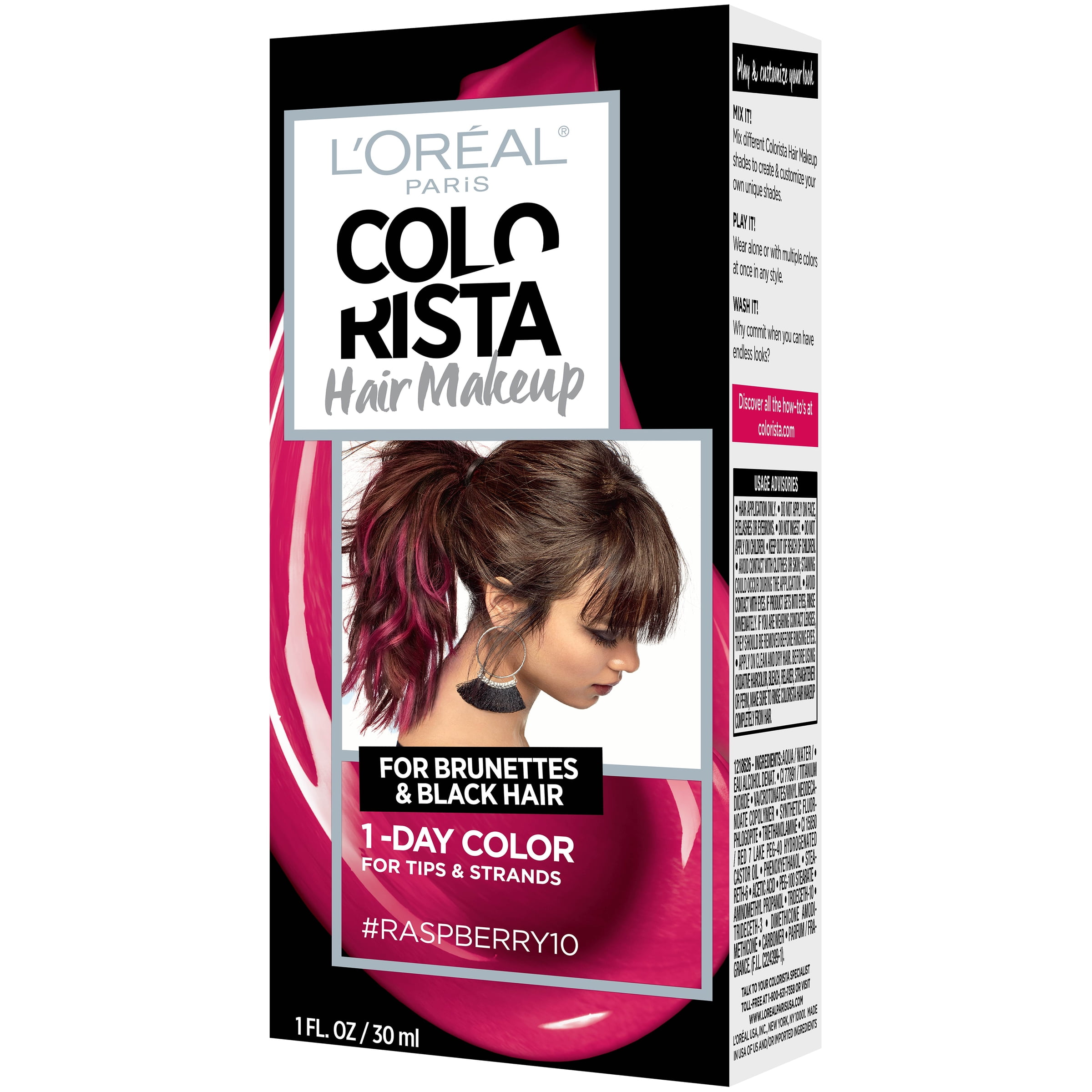 L Oreal Paris Colorista Hair Makeup 1 Day Hair Color Purple50