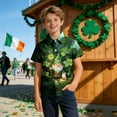 thumbnail image 3 of OGLCCG Kids Boys St. Patrick's Day T Shirts Shamrock Graphic Short Sleeve Button Down Tees Funny St Patty's Irish T-Shirt Tops 2-15 Years, 3 of 6