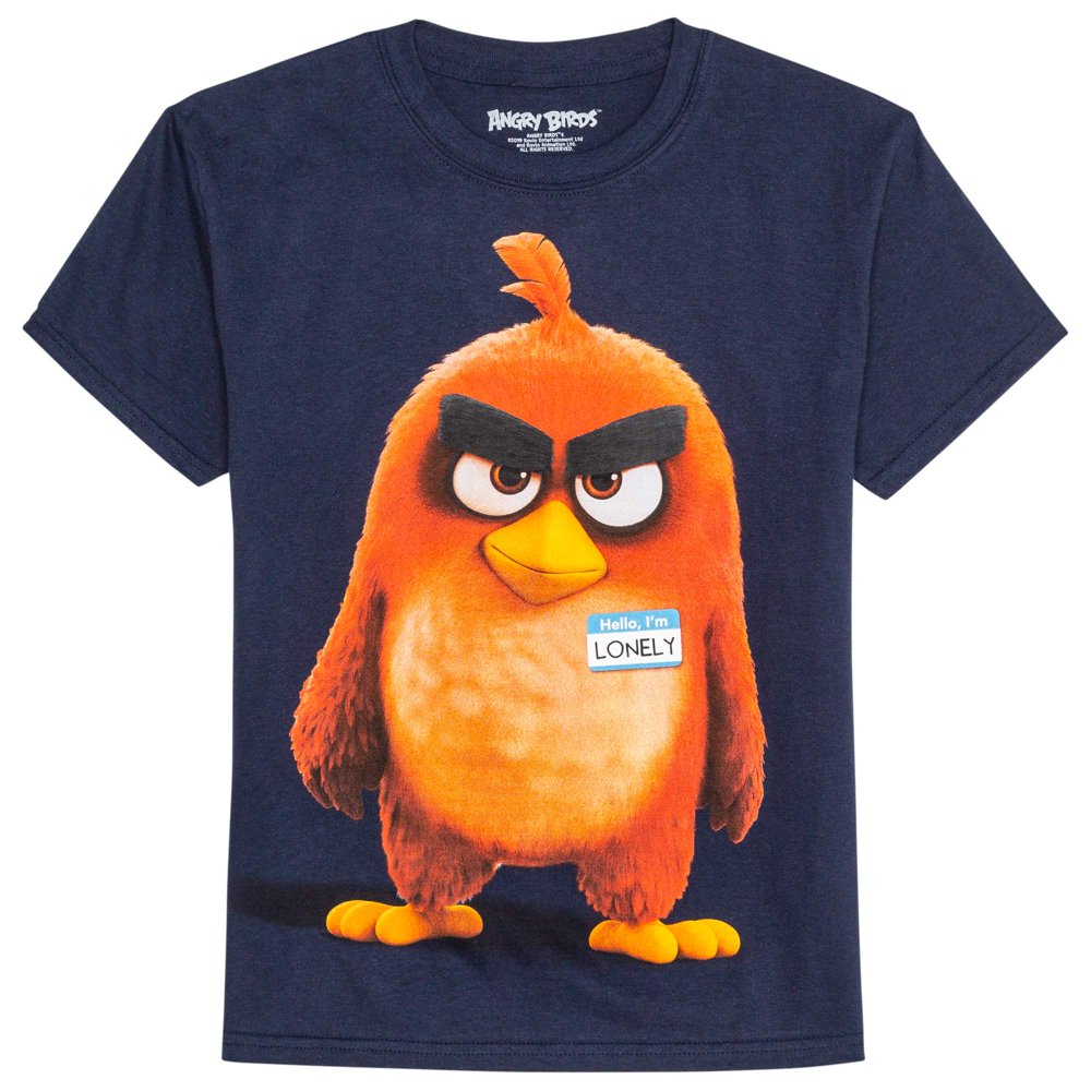 Angry Birds Angry Birds Hello I'm Lonely Short Sleeve Graphic TShirt
