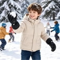 thumbnail image 6 of ThxToms Kids Winter Gloves Waterproof Ski Snowboard Gloves for Ourdoor Sports, Boys and Girls Cold Weather Bike Gloves,Black,M, 6 of 8