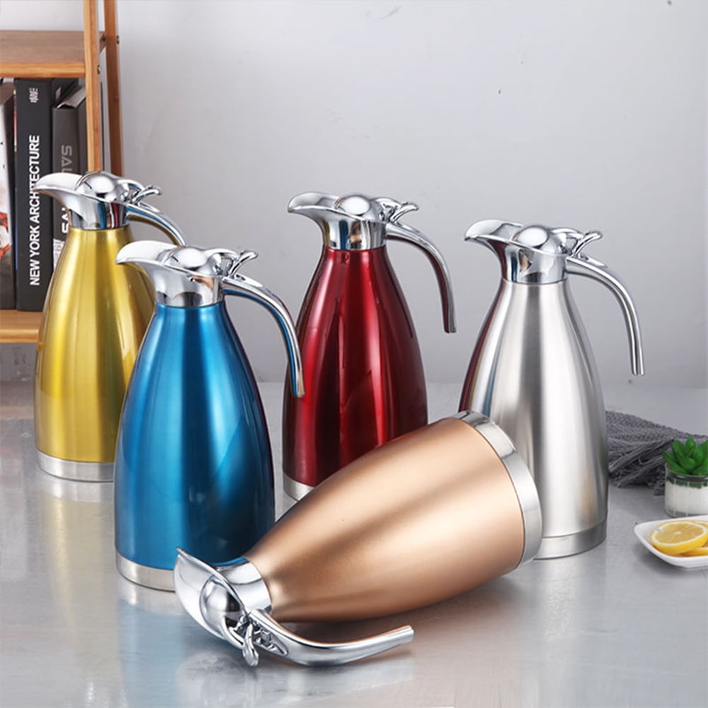 Hemoton Insulated Carafe Coffee Jug Thermal Vacuum Pot Water Jugs Stainless  Steel Kettle Tea Pitcher Pots 