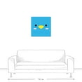 thumbnail image 3 of Creative Products Blue Bird Face 24x24 Canvas Wall Art, 3 of 5