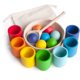 thumbnail image 3 of Bolas de arcoíris en tazas, juguetes de aprendizaje para bebés para aprender a clasificar y contar colores, 3 of 8