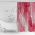 thumbnail image 2 of Red Marble Shower Curtain Set ，Waterproof Fabric Shower Curtains Golden Lines Modern Ombre Abstract Shower Curtains for Bathroom,Bathroom Decor 36"x72", 2 of 6