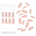 thumbnail image 2 of CC HOME Press On Nails - Daisy Pink Glossy Long Coffin Nails with Salon UV Finish, Reusable Opaque Nails in 12 Sizes - 24 Nail Kit with Jelly Stickers, 2 of 6