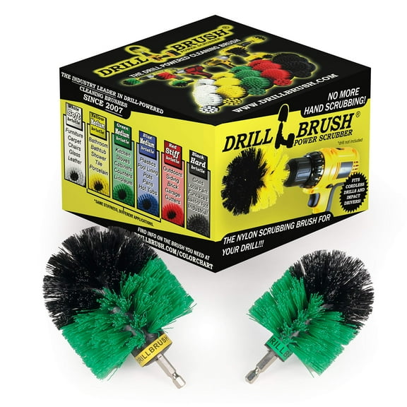 Drill Powered Kitchen Cleaning Supplies - Kitchen Scrubbing Accessories - Drill Brush Household Cleaner - Oven Cleaning Tool - Stovetop Scrubber Brushes - Kitchen Sink Scrub Brush - Frying Pan Brush
