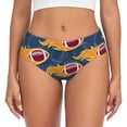 thumbnail image 1 of Balery Burning Rugby Balls Ropa Interior de Algodón para Mujer con Dibujo – Braguitas Cómodas y Elásticas, Estilo Clásico-Small, 1 of 6