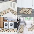 thumbnail image 5 of Beige Chicken Floral Pattern Kitchen Rugs Sets Of 2,Anti Fatigue Kitchen Mat Rugs Non Slip Washable,Decorative Kitchen Floor Mats for Kitchen,Sink,Laundry,17"x30"+17"x47", 5 of 7