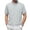 (Collar)Light Gray, variant on YODETEY Men's Collar Half Button Textured Short Sleeve Henley Shirt,Big and Tall Red,Size S-5XL