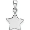 thumbnail image 3 of Sterling Silver Rhodium-Plated Glitter Enamel Fabric Star Pendant (22 X 11) Made In India qc9226, 3 of 5