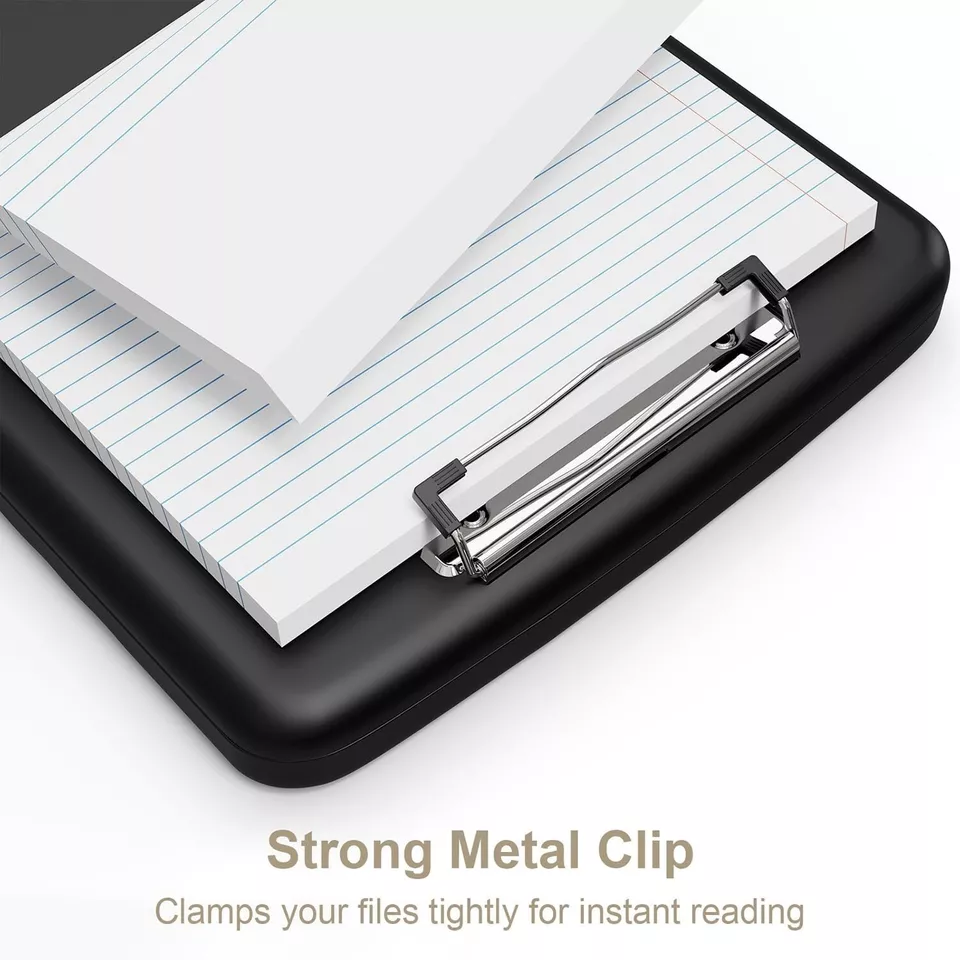 Professional Organizer Clipboard With Built-In Storage And Side-Opening Design