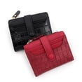 thumbnail image 4 of Bolso de mujer con cremallera y bolsillo para monedas, multifunción, con posición para múltiples tarjetas, con hebilla y diseño de piedras de retazos a la moda para mujer, 4 of 5