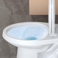 thumbnail image 5 of Two Piece Toilet, Elongated ADA 17 in Height, Side Press Flush Split Toilet with Under-Locking Lid, for Bathrooms Comfort, Powerful Flushing, White, 5 of 6