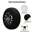 thumbnail image 2 of Easygdp Smiling With Sunglasses Wheel Cover,Spare Tire Cover,4-17in Spare Tire Cover Universal Fit for Trailer, Car, Truck, SUV, Jeep-17 inch, 2 of 6