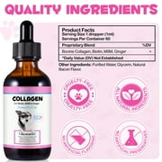 Oimmal Collagen for Dogs, Hip and Joint Supplement with MSM, Liquid Collagen for Dogs, Boosting Overall Immunity for Dogs, 2 fl oz - Bacon Flavor