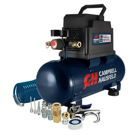 Campbell Hausfeld 3-Gallon Inflation and Fastening Compressor with Accessory Kit