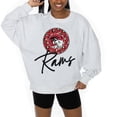 thumbnail image 3 of Women's Gameday Couture Ash Winston-Salem State Rams Premium Fleece Pullover Sweatshirt, 3 of 5