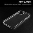 thumbnail image 6 of Kaleidio Case For iPhone 12 Pro Max (6.7") [Wrap] Flexible See-Thru TPU Gel Slim Fit Transparent Skin Cover [See-Thru Clear], 6 of 7