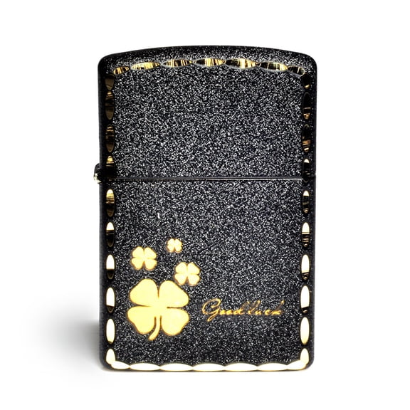 Brass windproof personalized creative black sand edged classic kerosene lighter