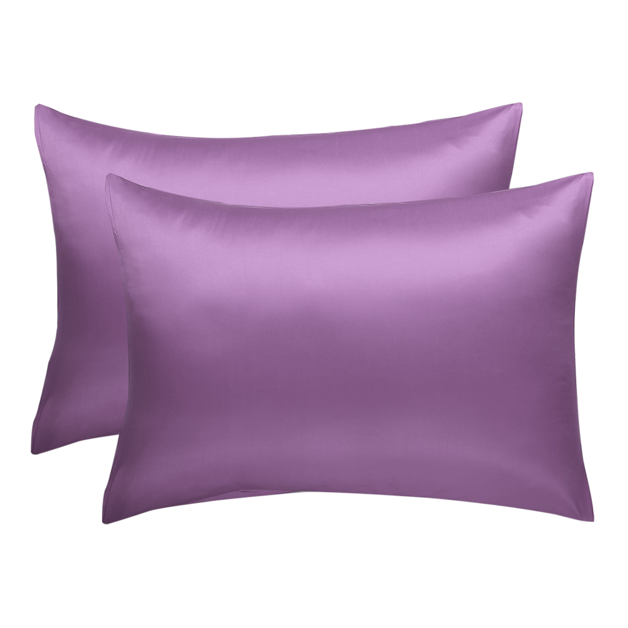 Set of 2 Luxury Satin Pillowcase Cool Silky King Size Pillow Case Cover