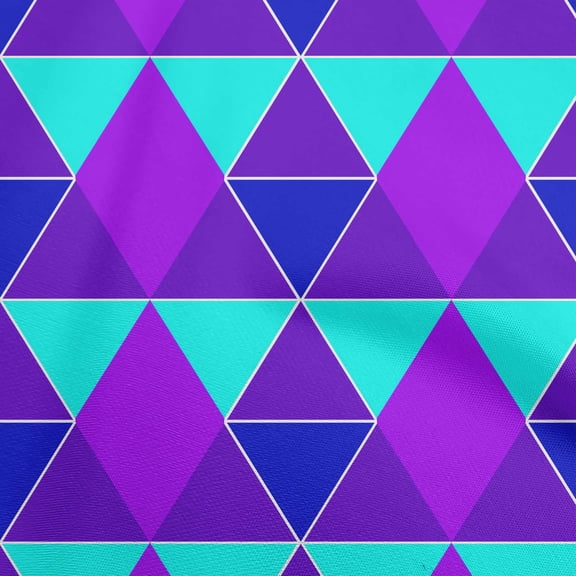oneOone Cotton Flex Purple Fabric Geometric Quilting Supplies Print Sewing Fabric By The Yard 40 Inch Wide