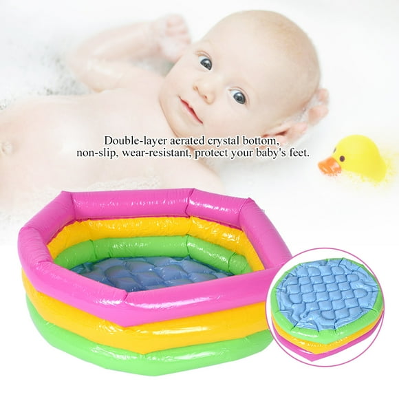 Piscina inflable redonda para bebés BuyWeek con Diseño de arcoíris 60 cm