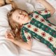 thumbnail image 5 of Balery Christmas Snowflakes Plaid Conjunto de Pijama Infantil de Manga Corta con Estampado – Ropa de Dormir de Algodón Suave-3X-Large, 5 of 6