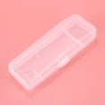 thumbnail image 3 of 2 Pcs Travel Double Edge Razor Storage Box Men Shaver Case Razor Accessories Transparent Razor Holder Plastic Case, 3 of 9