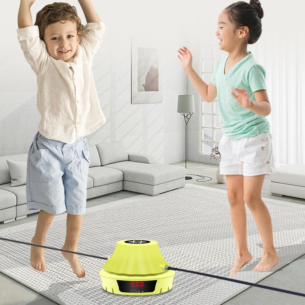 Yihuala Automatic Counting Jump Rope Trainer Compact Home Fitness Equipment 10 Modifiable Pace for All Epochs