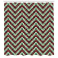 thumbnail image 3 of Ambesonne Geometric Shower Curtain, 50s Retro Pop Art, 69"Wx84"L, Maroon Sea Green, 3 of 3